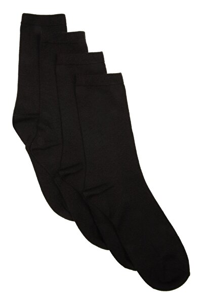 Çoraphane Черни мъжки зимни чорапи за хавлии - 4 чифта