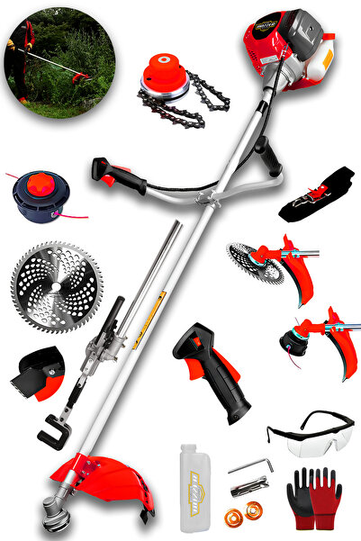 DOZZER Alman 20 Hp Profesyonel Yan Tipi Benzinli Tırpan Ot Çalı Çim Biçme Mak...