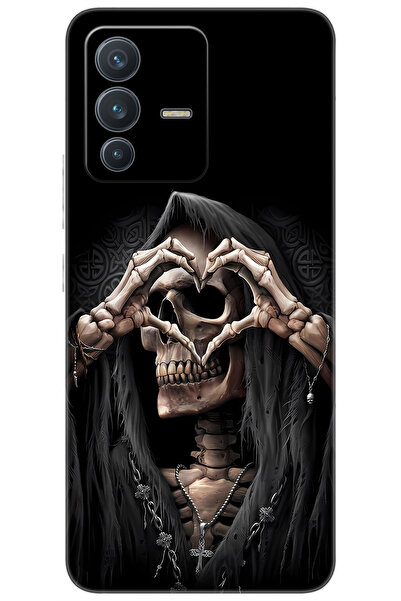 vivo V23 5G (V2130) Uyumlu Kılıf Desen Baskılı Silikon İskelet STK:652 CP-j5n...