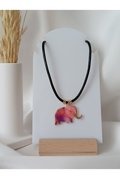 La fee aksesuar قلادة المختنق الوردي - تصميم خاص، طين البوليمر، صناعة يدوية