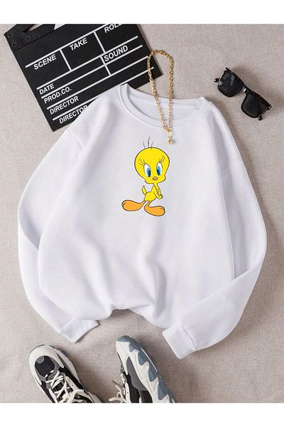 BENROMA Φούτερ Unisex Oversize Crew Neck - Cute Character Printed