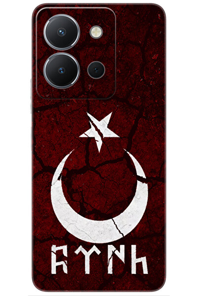 vivo Y36 (V2247) Uyumlu Kılıf Desen Baskılı Silikon Göktürkçe Türk STK:386 CP...