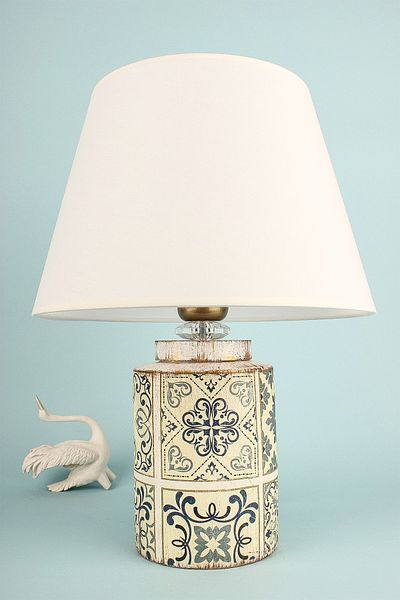 Hmydesign White Handmade Lampshade - Plomb Patterned