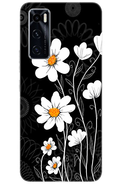 vivo Y70 (V2023) Uyumlu Kılıf Desen Baskılı Silikon Papatya STK:693 CP-TxHSE0e