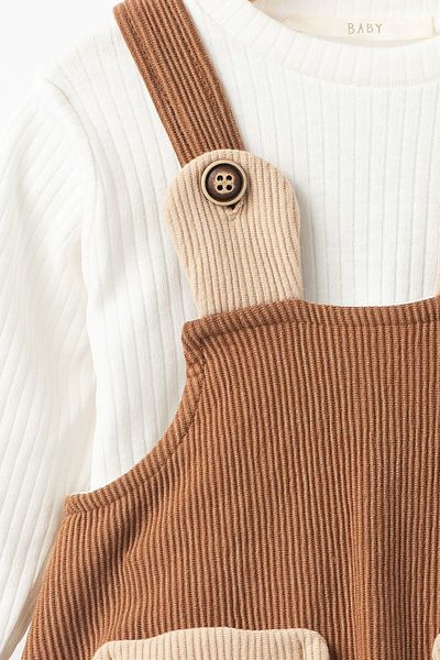 Banamio Velvet Gilet Set with Balloon Skirt - Ruby Teddy Bear Detail
