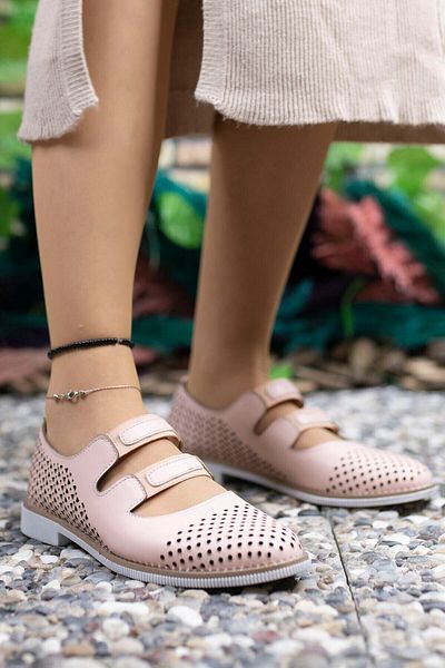 Riccon Puderfarbene Freizeitschuhe für Damen0012502