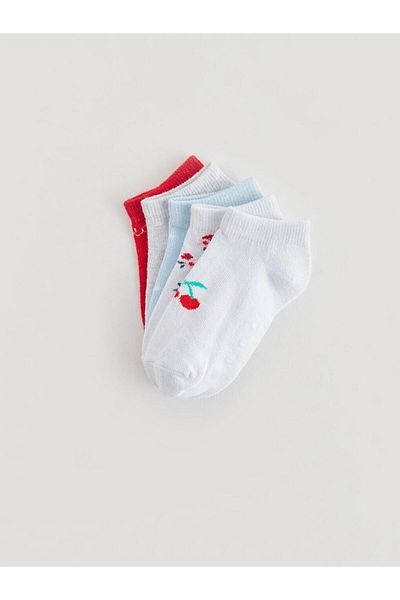 LC Waikiki Set of 5 Printed Booties Socks for Baby Girl