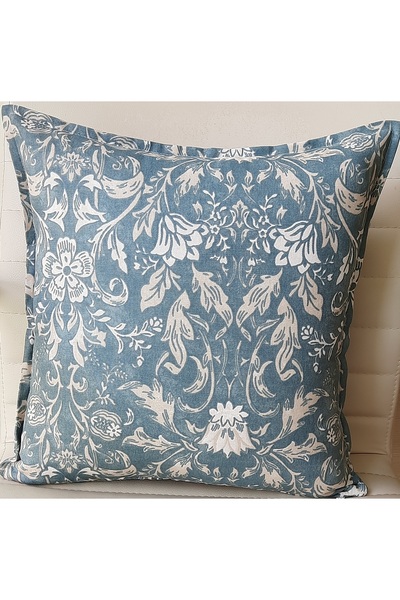 Fabric by Gülçin Koton Premium Kumaş Kum Beji Elegance Desen Kırlent Kılıfı
