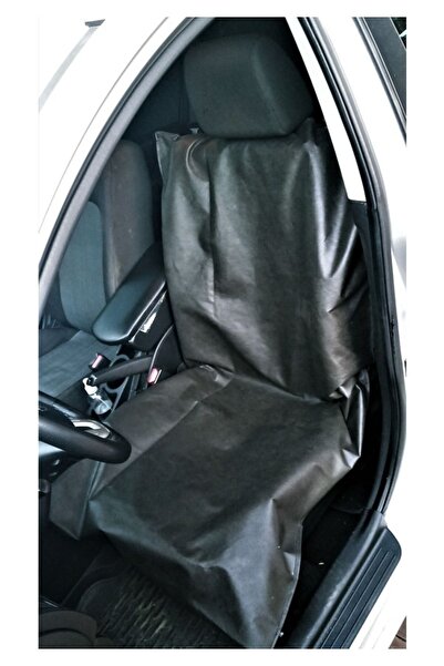 HİRA TEKNİK Car Seat Protection Cover Cloth Black 2-Piece Set