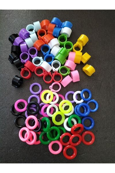 Storm 100 Adet Çıtçıtlı 100 Adet Halka Güvercin Bilezik