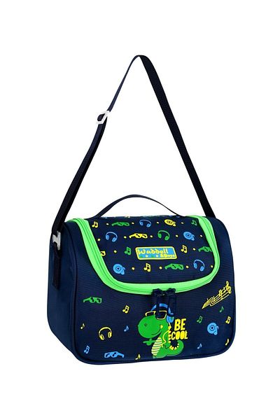 GENC DIJITAL BASKI Waddell Dinosaur Patterned Lunch Box - 3 Piece Set