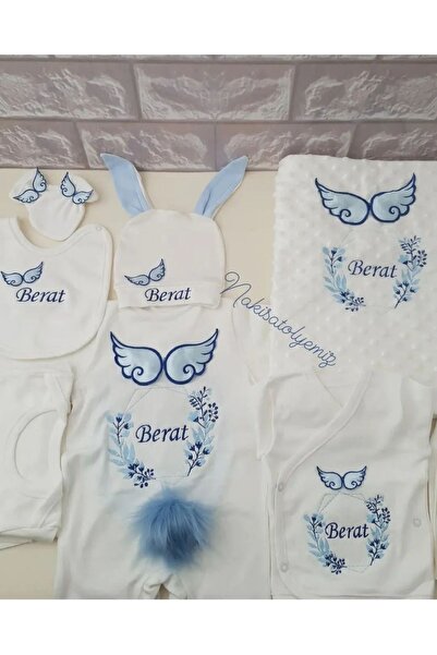 Nakisatolyemiz İsme özel Başak desen 10 lu hastane çıkışı/yeni doğan