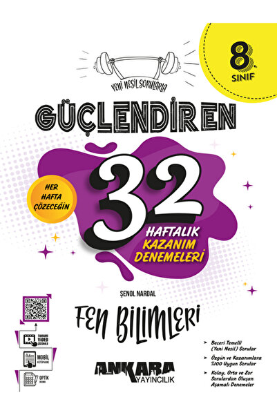 Efsane Yayınları 8.sınıf Ankara Güçlendiren 32 Haftalık Fen Bilimleri Kazanım...