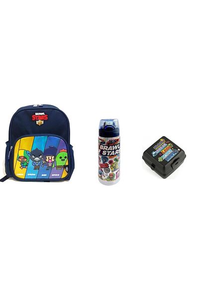 GENC DIJITAL BASKI Set ghiozdan pentru grădiniță BRAWL STAR - 3 buc