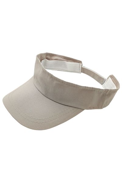 AXE SPORTSWEAR Stone Color - Adjustable Back and Velcro VisorUVSunscreen Casual Beach and Tennis Hat