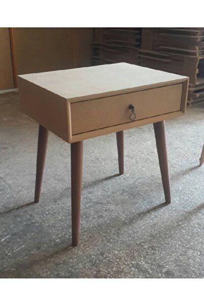 Altınyapı Hobi Market TEK ÇEKMECELİ MODERN KOMODİN HAM MDF BOYASIZ