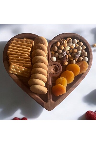 Ayd ahşap لغز تقديم الطعام على شكل قلب