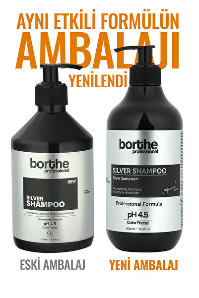 Borthe Profesyonel Silver Mor Şampuan 500 ml