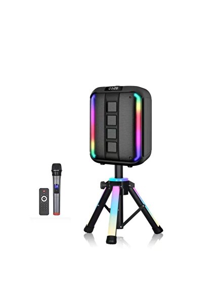 OWWOTECH NDR102A Bluetooth Hoparlör 12 İnç Radyo & Rgb Led & Mikrofon & Kumanda & Woofer & Tweeter