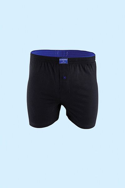 Ceylanoğlu Ανδρικό Μαύρο Navy Blue Smoked Loose Cut Havlubel Boxer 3 τεμαχίων