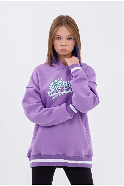 LOCO LOCO Limi̇ Unisex Hooded Sweat - 3 Ip Ribbed with Embroidery Detail