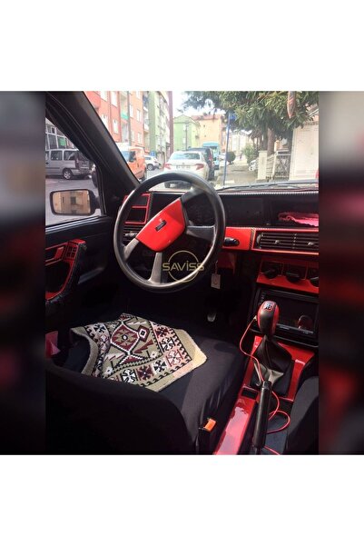 Saviss Fiat Tempra Tipo 54 Parça Kırmızı Full Set Torpido Maun Kaplama (klima...