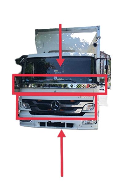 Karadeniztırmarket Mercedes Atego Krom Aksesuar Krom Sineklik Panjur Kromları