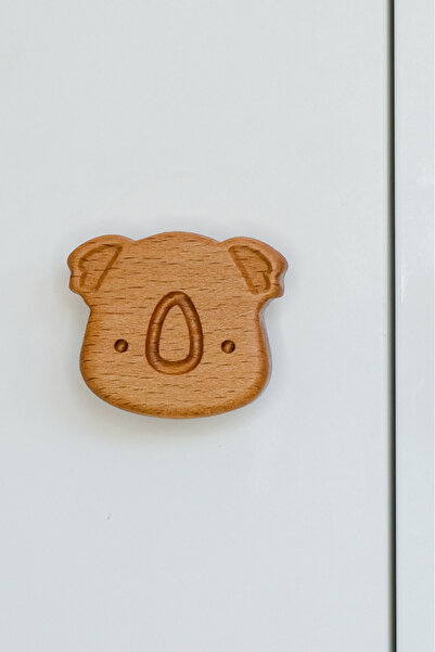 Üreet Koala Patterned (1 Pc) Baby Kids Room Wooden Furniture Cabinet Drawer H...