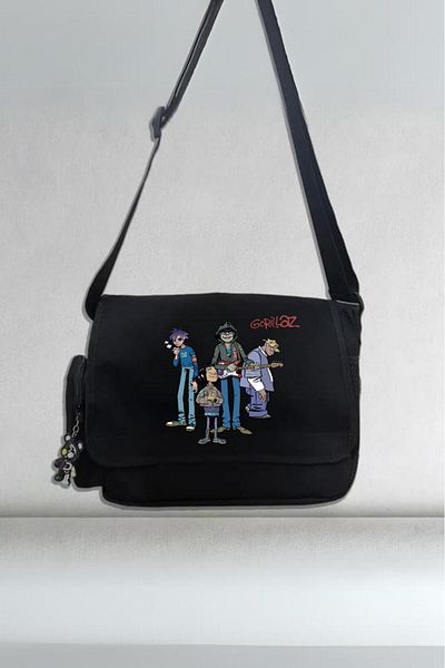 Toum Geantă neagră unisex Gorillaz - Dompuleri Moda