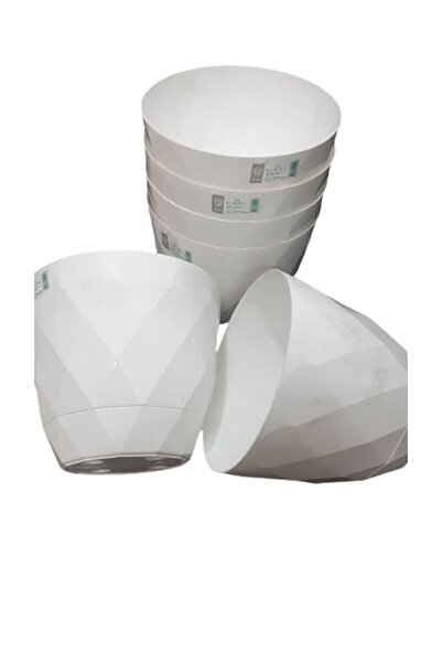 Karasu plastık Ereğli Tahtakale 0.3 Lt 6 Adet Beyaz Yakamoz Saksı