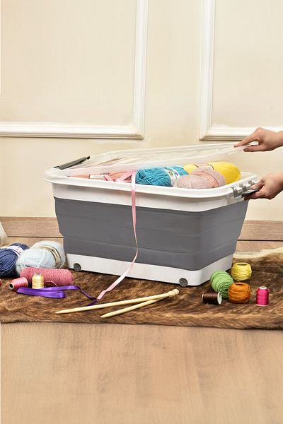 Milenay 30lt Wheeled Space-winning Magic Foldable Storage Container