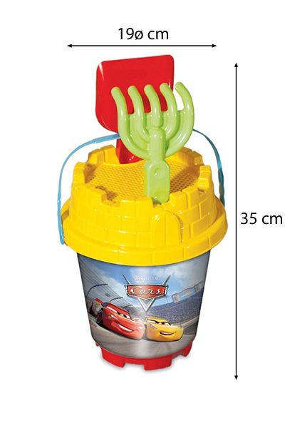 ToXA 6 Piece Medium Size Luxury Bucket Set - Beach, Sea, Sand Bucket Toy for Cars 01550