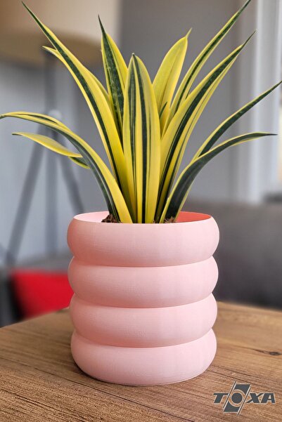 ToXA Blum Saksı No3 Tabaklı Drenajlı Bioplastik 2.5 Litre