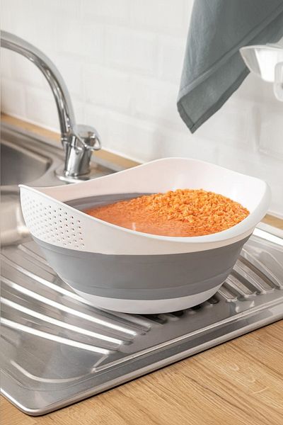 Milenay New Indispensable Accordion Foldable Brass Strainer - 30x25x15.5cm