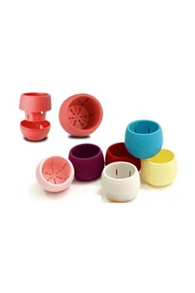 SERİNOVA Elvan Bitki Ve Kaktus Saksısı Karışık Renk 10'lu Set - 0,13 Litre