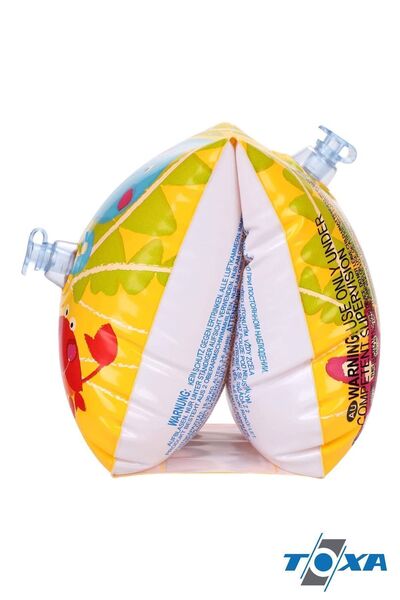 ToXA Cute Fish Pattern Inflatable Swimming Sleeve for 3-6 Years Old Baby Child - Happy Fish