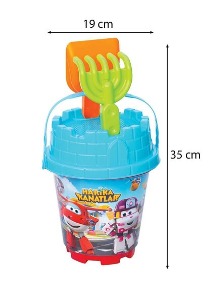 ToXA 6 Pieces Medium Size Wonderful Wings Beach Sea Sand Bucket Luxury Bucket Set