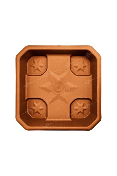 ToXA Saksı Tabağı 47cm Serinova Hisar No5 Tabak Kahverengi Altlığı Plastik Alt Su Haznesi Altlık