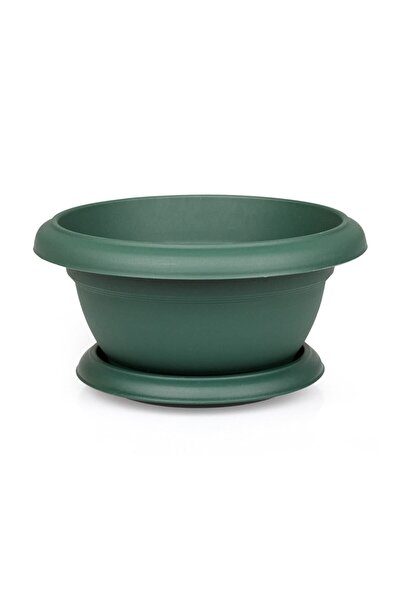 ToXA Menekşe Saksı 0.5 Litre Yeşil No1 Tabaklı Plastik Villa Menekşe Saksısı ...