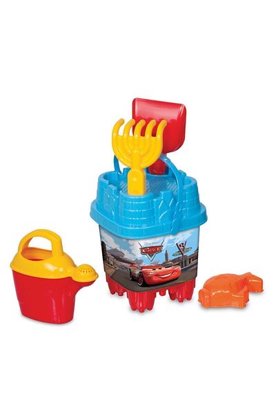 ToXA 6 Piece Luxury Cars and Bucket Set - Small Size Beach Sea Sand Bucket