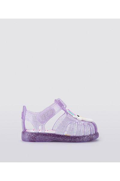 IGOR S10309 Tobby Gloss Unicornio - Children's Transparent Purple Sandals