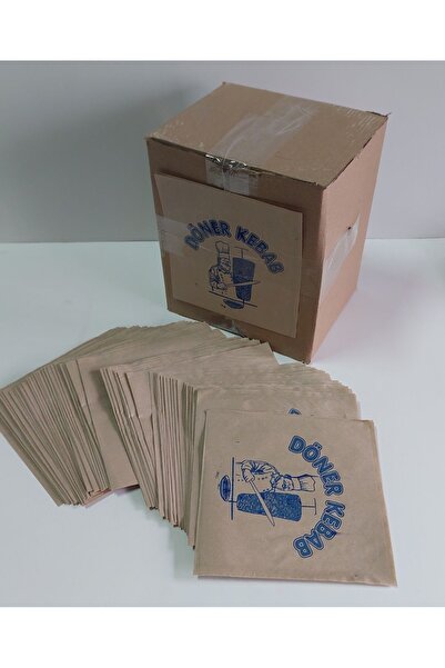 ambalajtoptancısı 15.5X15 CM 1.000 ADET HAMBURGER , DÖNER, TOMBIK EKMEK KAĞIDI