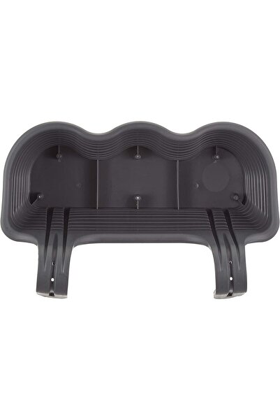 ToXA 10 Litre Antrasit Gri Askılı Balkon Saksısı Dekoratif Plastik Saksı Tombik No5