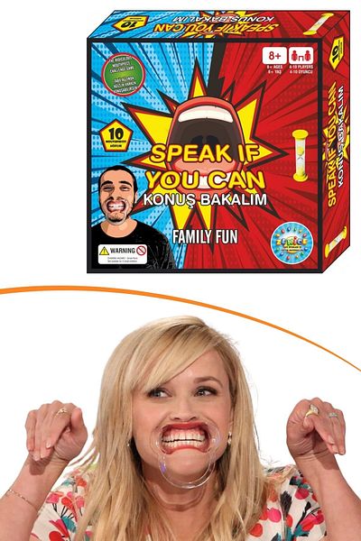 Buffer Talk Let's See Game - Let's Say, Family Box with Plenty of Laughter, with Hourglass