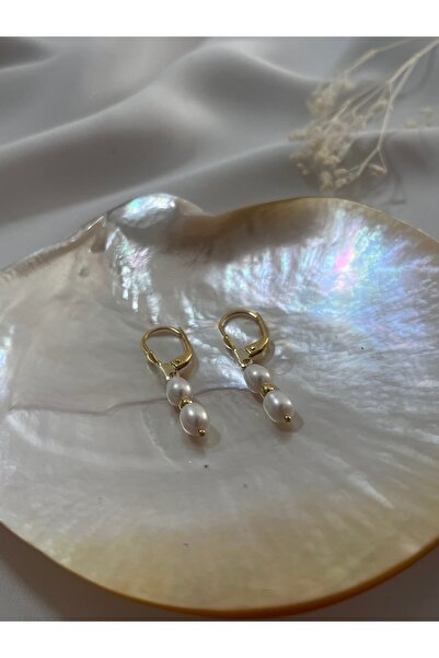 DURAN TAKI TASARIM Hakiki İnci Gümüş Küpe