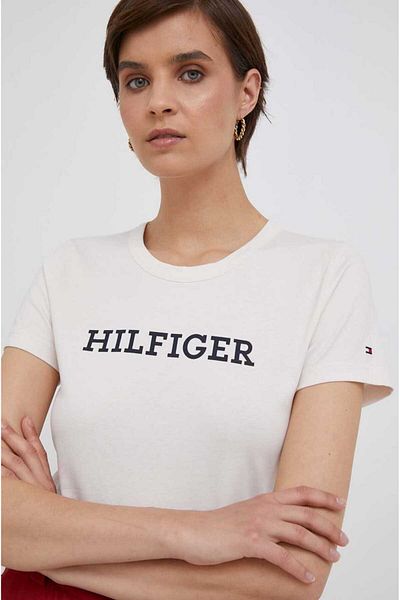 Tommy Hilfiger Monotype Print C-nk Ss Slim-fit T-shirt