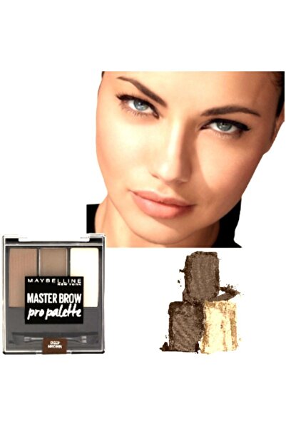 Maybelline New York مجموعة Maybelline Master Brow Pro - لوحة حواجب داكنة اللو...