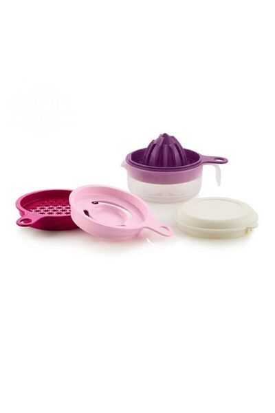 Tupperware عصارة ليمون وحمضيات من كيتشن بيرل، مبشرة أطفال وفاصل بيض