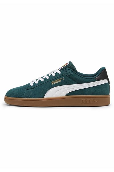 Puma Smash 3.0 - Pantofi sport Myrtle Dark în tonuri albe și argintii PUMA