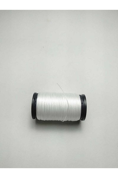 Eskişehir hobi sanat 0,2 mm - 30 μέτρα Λευκό κορδόνι χάντρες προσευχής, χιόνι